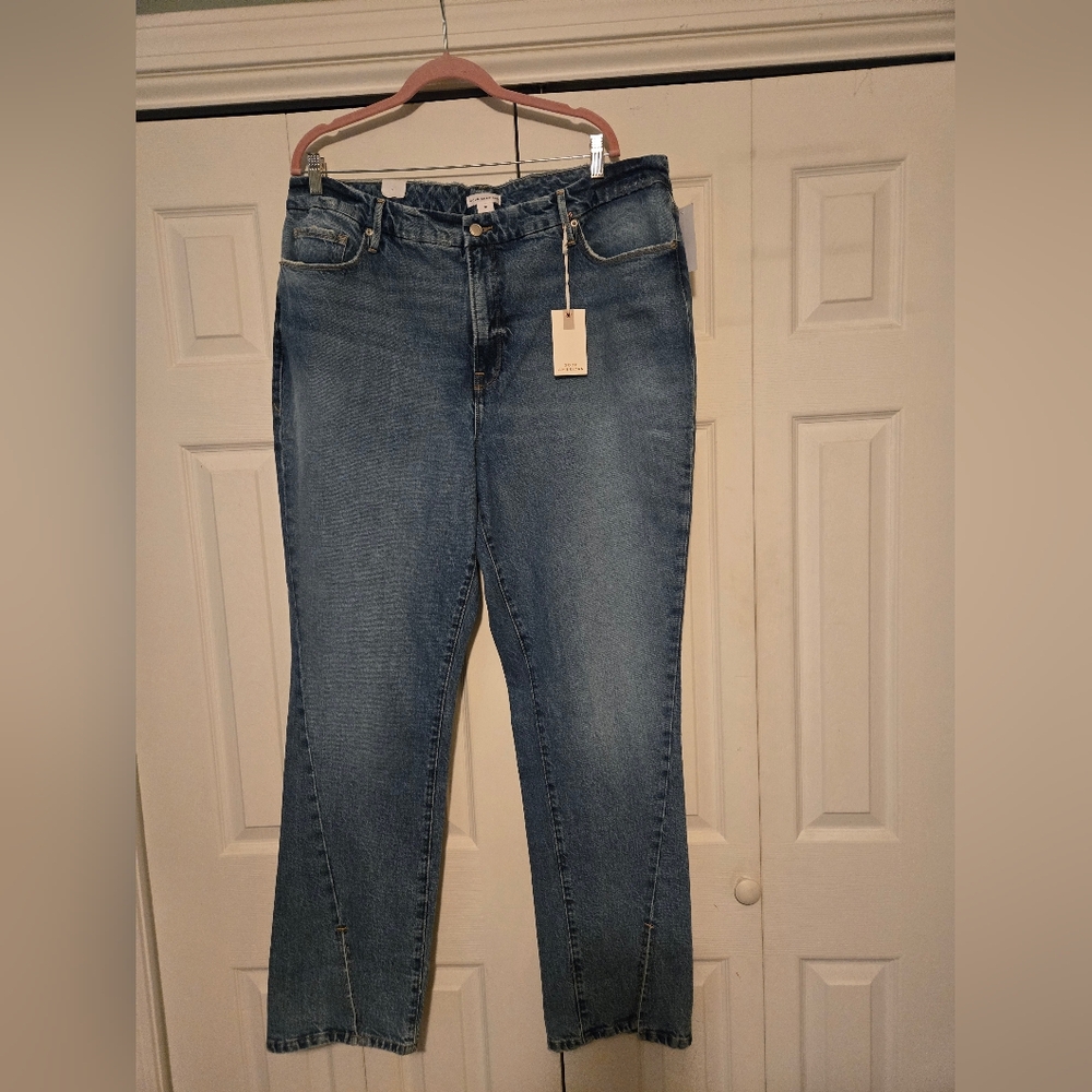 NWT Good American Good Boy Jeans, size 16